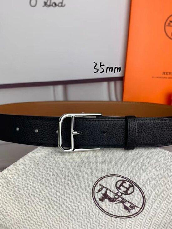?Hermès Clasp Leather Belt